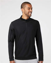 Men's Textured Quarter-Zip Pullover - A295